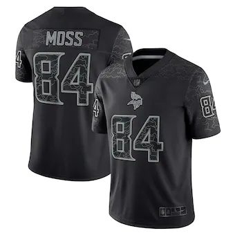 mens nike randy moss black minnesota vikings retired player